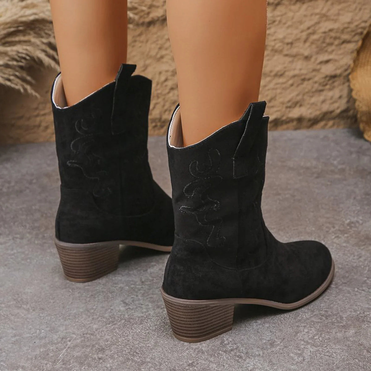 Trendy Cowboy Style Dames laarzen met Hak