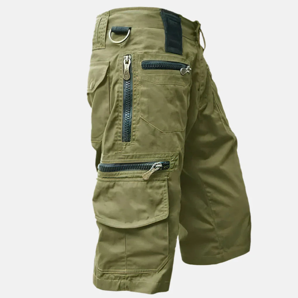 Cargoshorts voor heren met knielange pasvorm