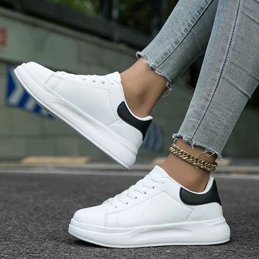 Dames Comfortabele Sneakers met Veters En Dempende Zool