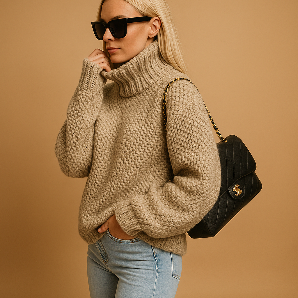 Oversized Gebreide Coltrui Voor Dames