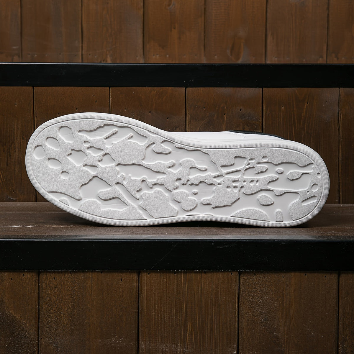 Witte Comfortabele Dames Sneakers met Dikke Zool