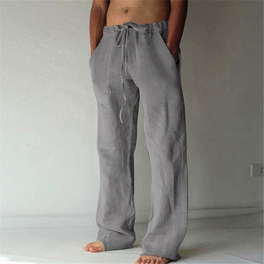 Loungebroek met Hoge Taille en Trekkoord voor Heren
