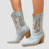 Comfortabele Western Style Enkellaarsjes voor Dames