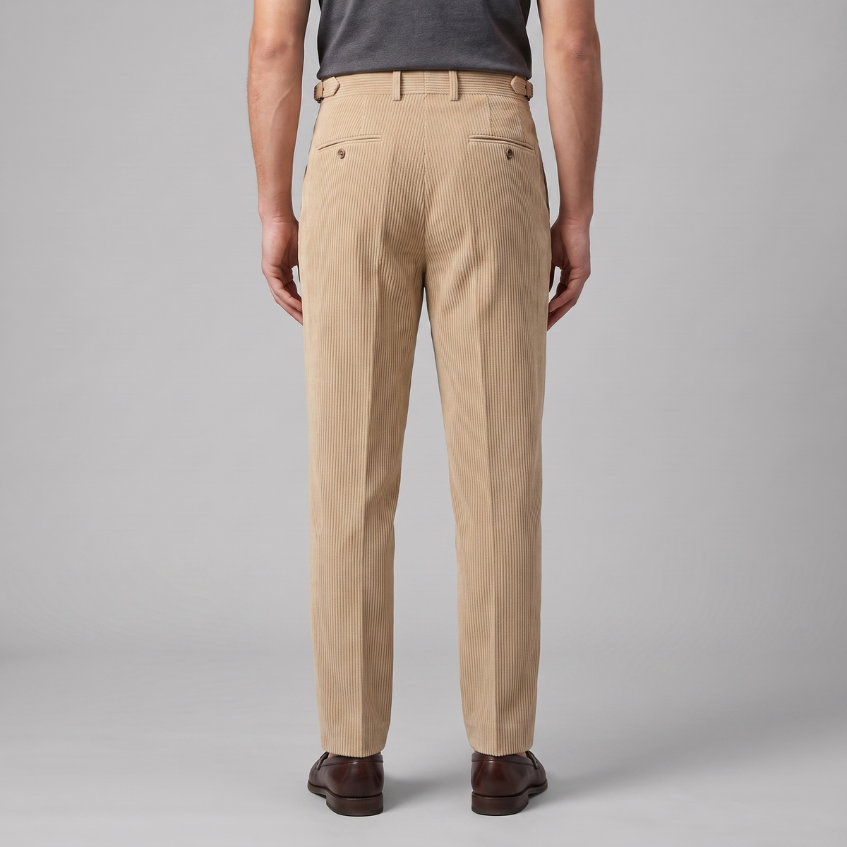 Corduroy Geplooide Broek Heren