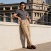 Corduroy Geplooide Broek Heren
