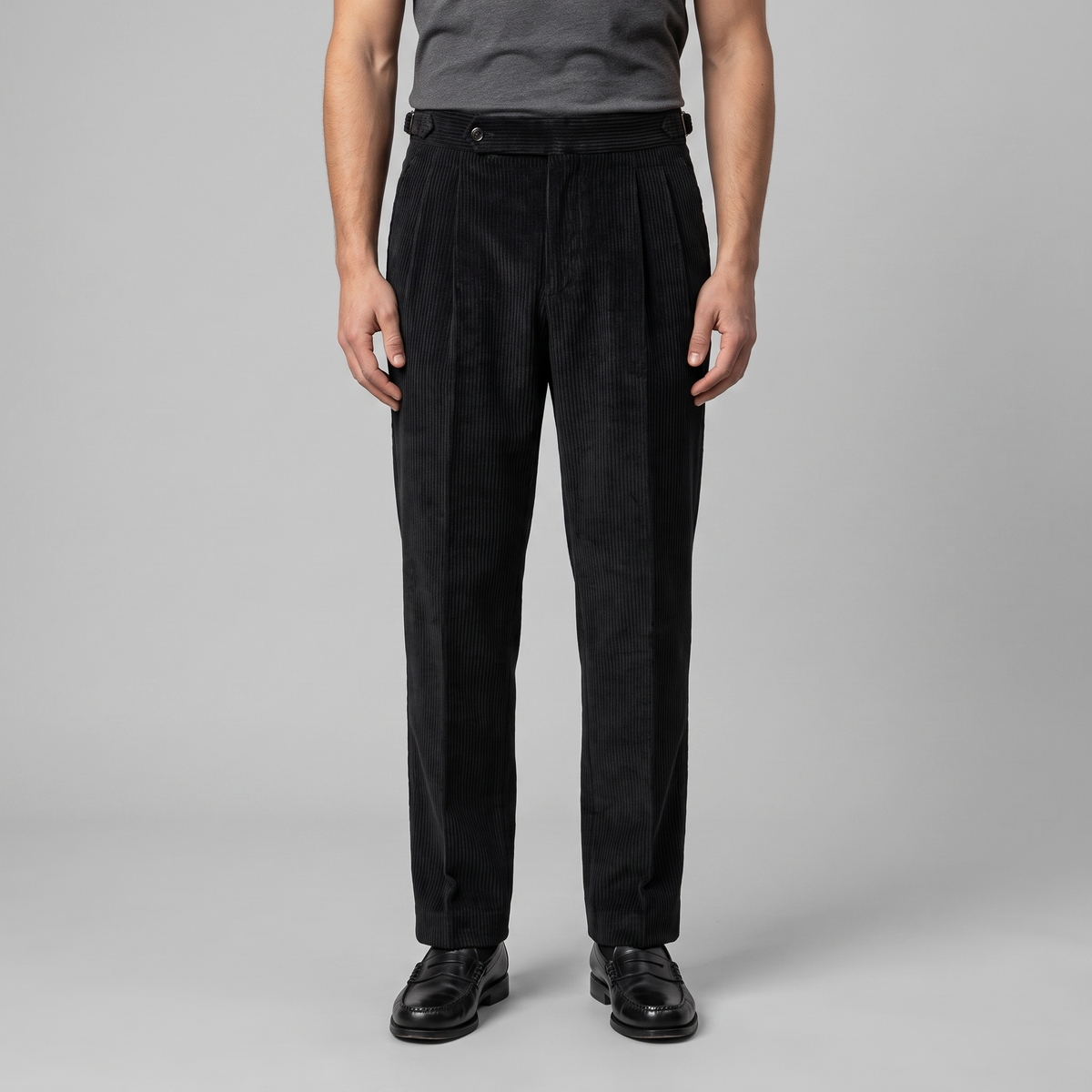 Corduroy Geplooide Broek Heren