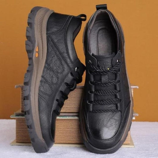 Comfortabele leren herenschoenen
